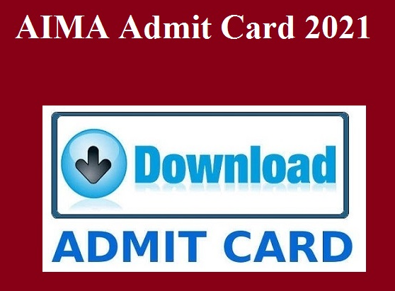 AIMA RMAT Admit Card 2021