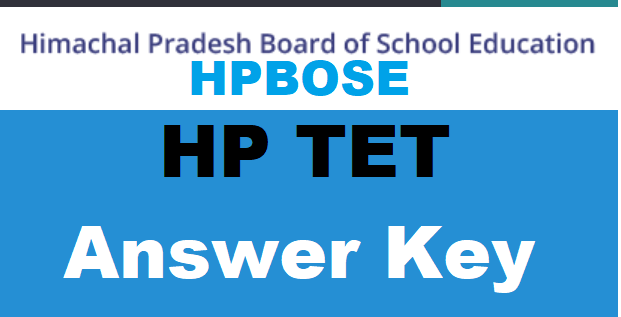 HPTET Answer Key 2022