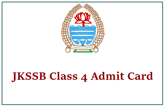 JKSSB Class 4 Admit Card