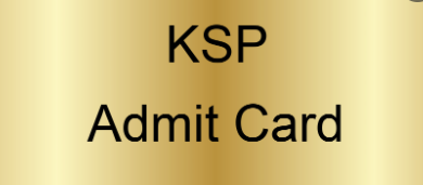 KSP SI Hall Ticket