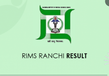 RIMS Ranchi Staff Nurse Result 