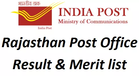 Rajasthan GDS Merit List