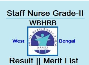 WBHRB Staff Nurse Result 2021