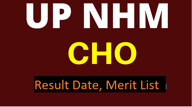 UP NHM CHO Result