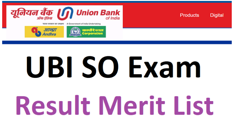  Union Bank SO Result
