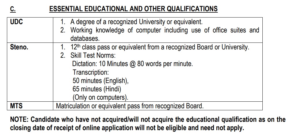 ESIC Education required