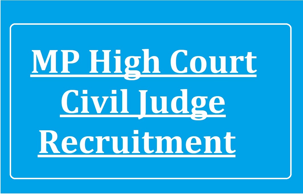 MP High Court Civil Judge Recruitment