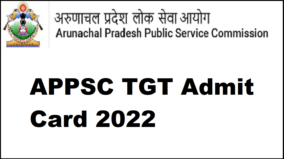 APPSC TGT Admit Card 