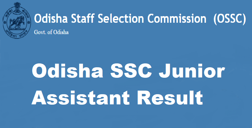 OSSC Junior Assistant Result