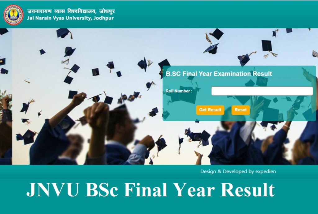JNVU BSc Final Year Result
