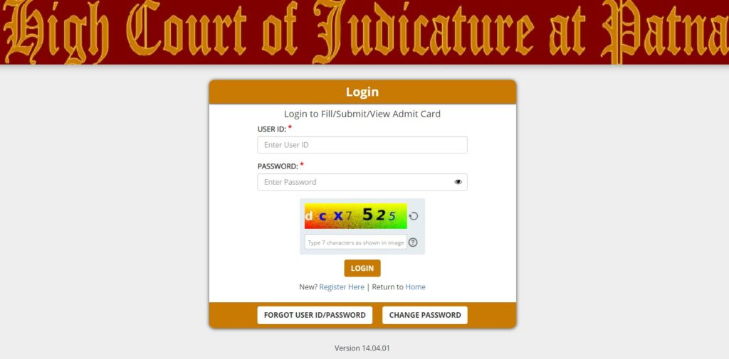 Patna High Court Admit Card for Library Assistant